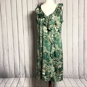 Beautiful Green & Tan Dress